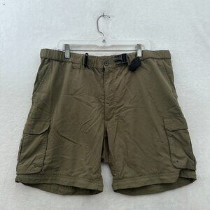 Boy Scouts Of America Cargo Pants Mens L Green Outdoor Camp Hiking Belted